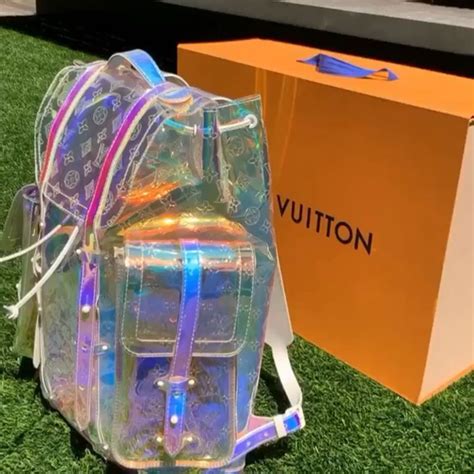 clear louis vuitton backpack|louis vuitton backpack real.